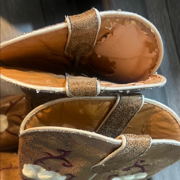 Nomad Tan Embroidered Heeled Boots - Picture 5 of 5